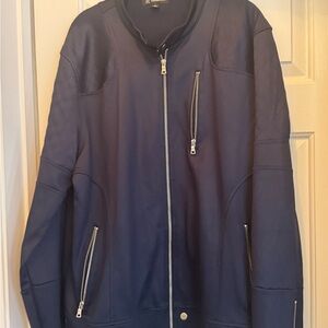 INC International Concepts Navy Bomber Jacket